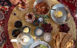 اقامتگاه بومگردی گوهران املش - منو صبحانه