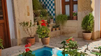 اقامتگاه بومگردی والاد شیراز - نمای محوطه