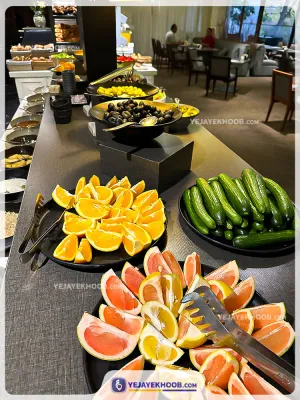 هتل بین المللی اسپیناس بلوار تهران - منوی صبحانه