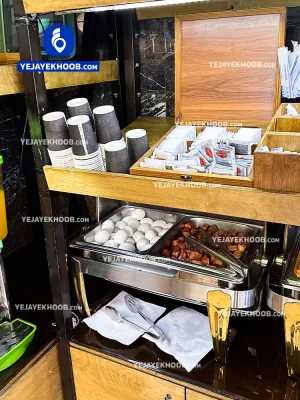 هتل جهان تهران - میز سلف صبحانه