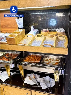 هتل جهان تهران - میز سلف صبحانه