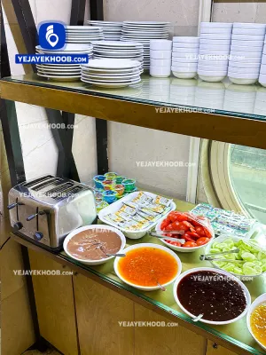 هتل جهان تهران - میز سلف صبحانه