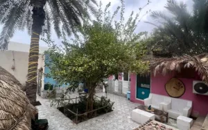 اقامتگاه بومگردی دنج جزیره هرمز - نمای محوطه 