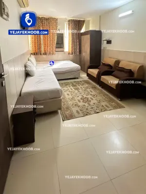 هتل آپارتمان رویان مشهد - اتاق ۳ تخته (۱ تخت ۲ نفره و ۱ تخت ۱ نفره)
