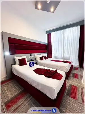 هتل آراد مشهد - اتاق ۳ تخته (۱ تخت ۲ نفره + ۱ تخت ۱ نفره)