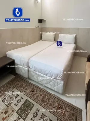 هتل آپارتمان رویان مشهد - اتاق ۲ تخته (۲ تخت ۱ نفره)