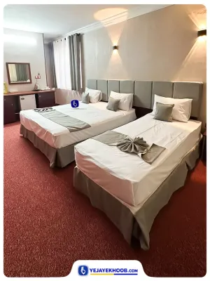 هتل سخاوت مشهد - اتاق 3 تخته (1تخت 1نفره و 1 تخت 2 نفره)
