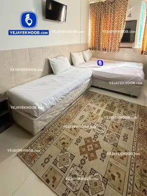 هتل آپارتمان رویان مشهد - اتاق ۳ تخته (۱ تخت ۲ نفره و ۱ تخت ۱ نفره)