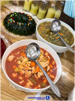 منوی ناهار هتل عالی نو مشهد - ترشی جات