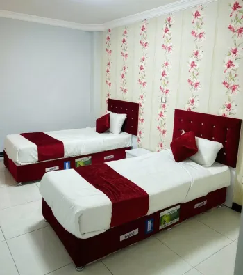 هتل آپارتمان تائب شیراز - اتاق 2 تخته (2 تخت 1 نفره)