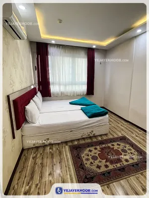 هتل آپارتمان میرمفیدی مشهد - اتاق 3 تخته (1 تخت 2 نفره و 1 تخت 1 نفره)