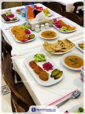 هتل آپارتمان میرمفیدی مشهد - منوی غذایی