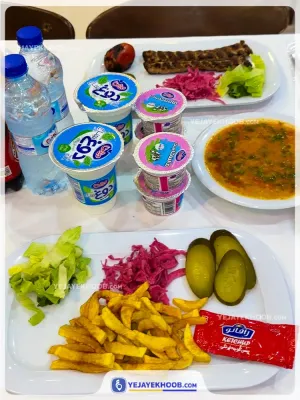 هتل آپارتمان میرمفیدی مشهد - منوی غذایی