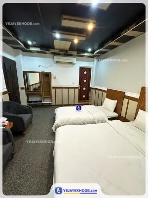 هتل نخل هنگام قشم - اتاق 3 تخته (1 تخت 2 نفره 1 تخت 1 نفره)