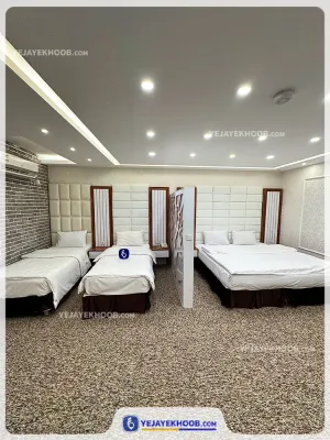 هتل سینگو قشم - اتاق 4 تخته (1 تخت 2 نفره 2 تخت 1 نفره)