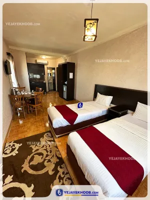 هتل بوتیک فولتون قشم - اتاق 2 تخته (2 تخت 1 نفره)