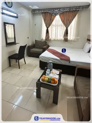 هتل جوادیه مشهد - اتاق 2 تخته (1 تخت 2 نفره)