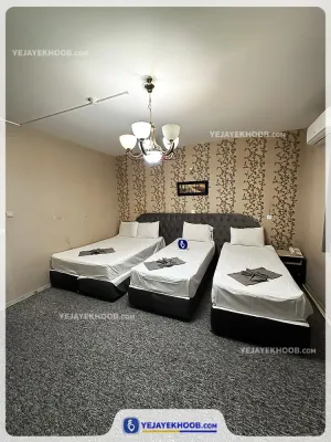 هتل هرند مشهد - اتاق 4 تخته (1 تخت 2 نفره و 2 تخت 1 نفره)