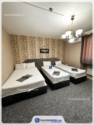 هتل هرند مشهد - اتاق 4 تخته (1 تخت 2 نفره و 2 تخت 1 نفره)