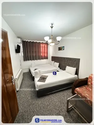 هتل هرند مشهد - اتاق 3 تخته (1 تخت 2 نفره و 1 تخت 1 نفره)