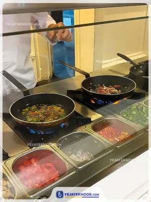 هتل آسمان رویال کیش - منوی سلف غذا