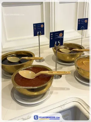 هتل آسمان رویال کیش - منوی سلف صبحانه