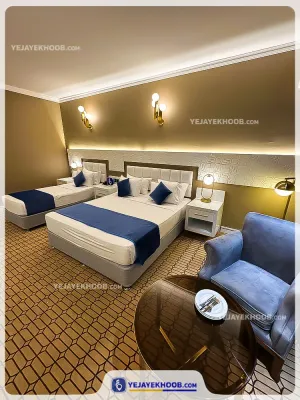 هتل آسمان رویال کیش - اتاق 3 تخته (1 تخت 2 نفره و 1 تخت 1 نفره)