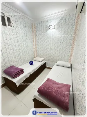 هتل آپارتمان دماوند مشهد - اتاق 2 تخته (2 تخت 2 نفره)