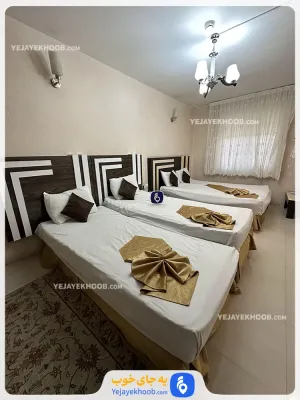 هتل یکتا مشهد - اتاق 4 تخته (1 تخت 2 نفره و 2 تخت 1 نفره)