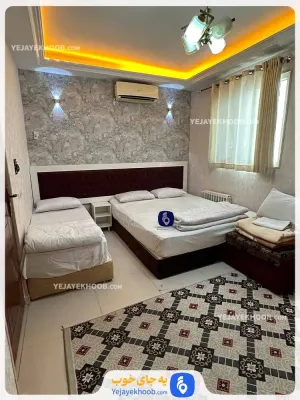 هتل آپارتمان افق مشهد - اتاق 3 تخته (1 تخت 2 نفره و 1 تخت 1 نفره)