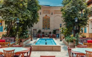 هتل بوتیک آناهید شیراز - نمای محوطه