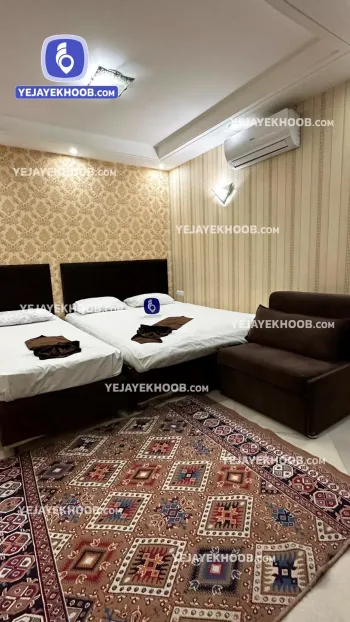 سوئیت آپارتمان قصر سفید مشهد - اتاق ۳ تخته (۱ تخت ۲ نفره و ۱ تخت ۱ نفره)    