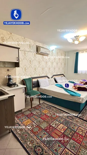 سوئیت آپارتمان قصر گل مشهد - اتاق ۴ تخته ( ۴ تخت ۱ نفره)   