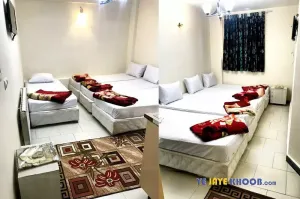 سوئیت آپارتمان ملکوت مشهد - اتاق ۴ تخته ( ۴ تخت ۱ نفره)   