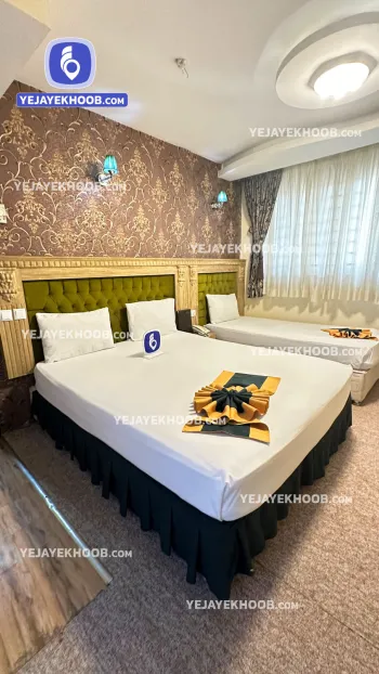 هتل آبشار مشهد - اتاق ۳ تخته (۱ تخت ۲ نفره و ۱ تخت ۱ نفره) 