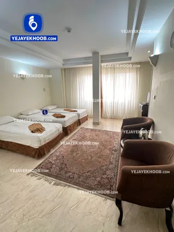 هتل آتی مشهد - اتاق ۳ تخته (۱ تخت ۲ نفره و ۱ تخت ۱ نفره)