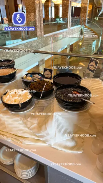 هتل آرامیس پلاس کیش - منوی سلف صبحانه