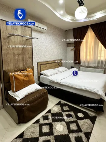 هتل آرسان مشهد - اتاق ۲ تخته (۱ تخت ۲ نفره) همراه با کاناپه تختخوابشو
