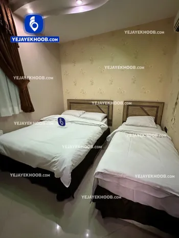 هتل آرسان مشهد - اتاق ۳ تخته (۱ تخت ۲ نفره و ۱ تخت ۱ نفره)