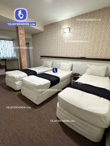 هتل آفریقا مشهد - اتاق ۳ تخته (۳ تخت ۱ نفره)    
