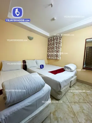 هتل آپارتمان آفرین مشهد - اتاق ۳ تخته (۱ تخت ۲ نفره و ۱ تخت ۱ نفره)    