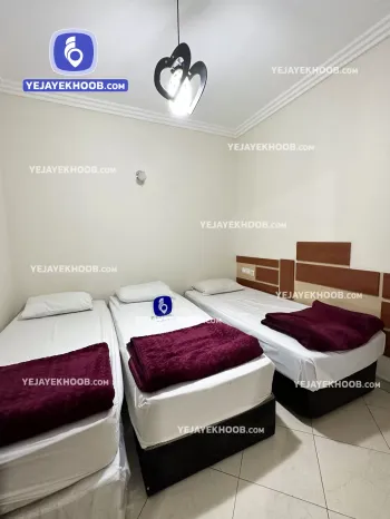 هتل آپارتمان اخوان مشهد - اتاق ۳ تخته (۳ تخت ۱ نفره) 