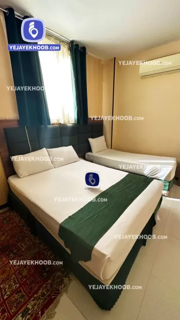 هتل آپارتمان افشار مشهد - اتاق 3 تخته (1 تخت 2 نفره و 1 تخت 1 نفره)