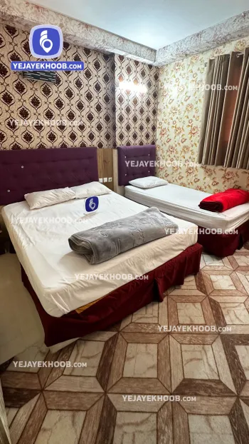 هتل آپارتمان بهشت مشهد - اتاق ۳ تخته (۱ تخت ۲ نفره و ۱ تخت ۱ نفره)