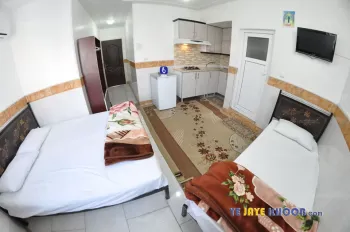 اتاق هتل آپارتمان تبارک قم (ایران سابق)