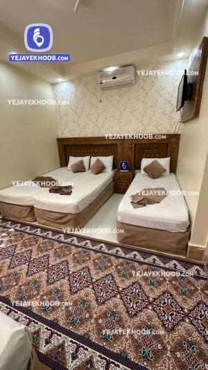 هتل آپارتمان خلف باغ مشهد - اتاق ۳ تخته (۱ تخت ۲ نفره و ۱ تخت ۱ نفره)    
