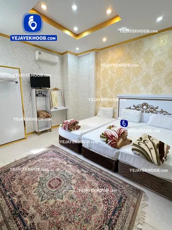 هتل آپارتمان سارینا مشهد - اتاق ۴ تخته (۳ تخت ۱ نفره) همراه با ۱ کاناپه تختخوابشو   