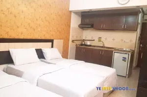 هتل آپارتمان سینا نور مشهد - اتاق ۳ تخته (۳ تخت ۱ نفره)    