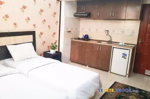هتل آپارتمان سینا نور مشهد - اتاق ۲ تخته (۲ تخت ۱ نفره)