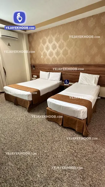 هتل آپارتمان شباهنگ مشهد - اتاق ۳ تخته (۱ تخت ۲ نفره و ۱ تخت ۱ نفره)    